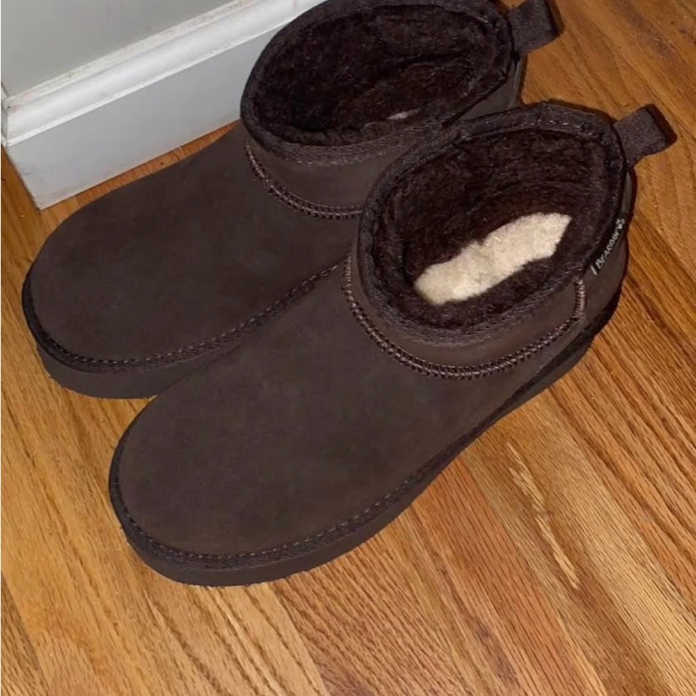 BearPaw Brown Ankle Booties